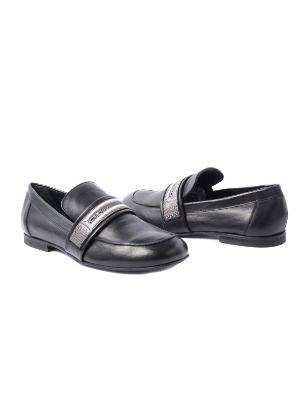 Elena Iachi women Moccasin in black Calf leather - Image 3
