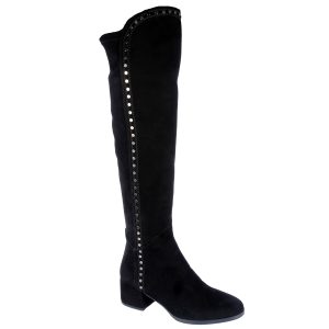 Le Pepe Womens Black Suede